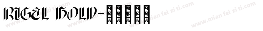 rigel bold字体转换